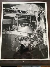 8X10 NY NYC SURFACE TRANSIT BUS #6248 FERRY B&W 1976 CAR ACCIDENT NEW YORK CITY picture
