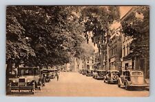Greenwich NY-New York, Main Street Looking North, Antique, Vintage Postcard picture