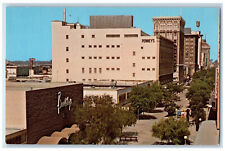 Fresno's Mall Showing Penneys Building Tree-lined Scene California CA Postcard picture