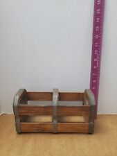 Vintage Wooden Crate With Metal Bands. 10”x5”x3-1/2” picture