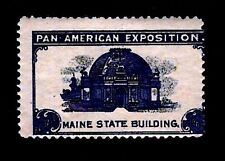 1901 Pan American Exposition BC67 BLUE NH MAINE ST Cincerella Stamp Am Expo picture