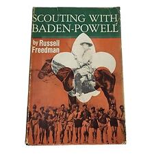 Vintage 1967 Boy Scout Book, Scouting with Baden Powell, by Russell Freedman picture