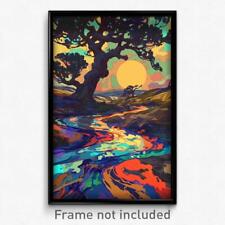 Art Poster - Grand Marsh (Psychedelic Trippy Weird 11x17 Print) picture