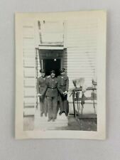 Soldier Holding Hands Play Gay Vintage B&W Photograph 3.25 x 4.5 picture