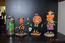 Halloween OOAK ART DOLLS Set of 3 Pumpkin Family Handmade Fantasy Figures Decor picture