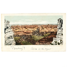 Spooky Arizona Grand Canyon Postcard c1903 National Park Vintage Art Card C1897 picture