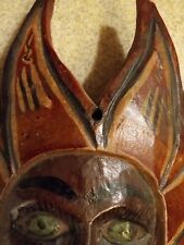 African Mask Hand Carved Wooden Wall Decor Art Tribal  Mask picture