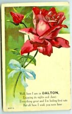 Dalton OH Embossed 1909 Rose Corsage Greeting and Ode to Dalton picture