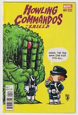 HOWLING COMMANDOS OF SHIELD #1 | Skottie Young Variant | HTF | 2015 | VF- picture