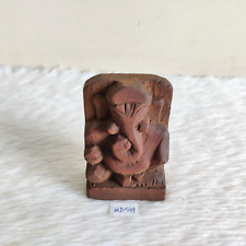 Antique Handmade Lord Ganesha Ganesh Figure Statue Wooden Old Collectible WD549 picture