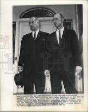 1963 Press Photo President Johnson with Secret Service agent Rufus Youngblood picture