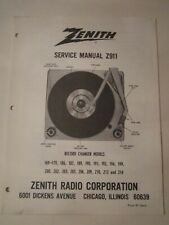 LOT OF 10 ZENITH STEREO SERVICE MANUALS - CIRCA 1970'S - ASSORTED LOT -  LOT R picture