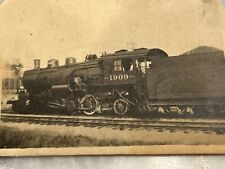 Antique 1909  Train Locomotive Photo picture