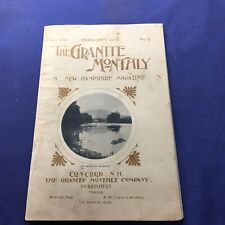 Vintage Magazine: THE GRANITE MONTHLY; A NEW HAMPSHIRE MAGAZINE, February, 1894 picture