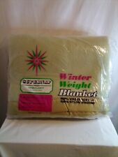 Vintage JCPenney Co. Twin Blanket Sage green 72 x 90 NEW SEALED PACKAGE. picture
