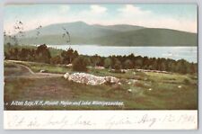 Postcard New Hampshire Alton Bay Mount Major & Lake Winnipesaukee Antique 1906 picture