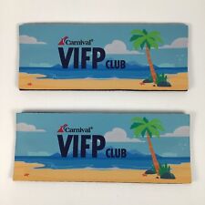 Set of 2 Carnival Cruise Line VIFP Club Koozie Style Drink Wraps picture