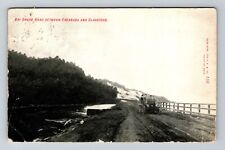 Gladstone MI-Michigan, Vintage Car on Bay Shore Road, c1908 Vintage Postcard picture