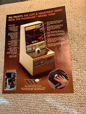 11- 8 1/4” Pulse Scan 1981 World Bend  ARCADE GAME FLYER picture