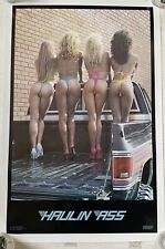 Original Vintage 1985 Haulin Ass POSTER Sexy Girls with Butts in Truck Bikini's picture