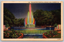 Postcard The Electric Fountain Hershey Park Hershey, PA B21 picture