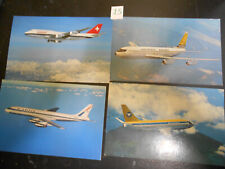 Lot # 15 ~ 4 Vintage Aviation Post Cards 2 Are Unposted. 1960's-70's picture