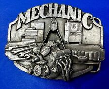 Auto Car Truck Mechanic Wrencher Garage Shop Owner Vintage Siskiyou Belt Buckle picture