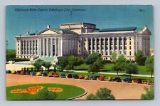 Oklahoma State Capitol in Oklahoma City OKLAHOMA Vintage Linen Postcard picture