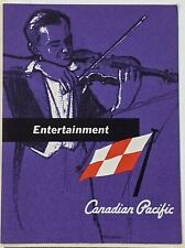 1964 Canadian Pacific Steamship SS Empress of England June 25 Entertainment Card picture