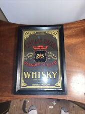 Vintage Chivas Regal  Pub Mirror Black Frame  Advertising Sign Scotch Whisky picture