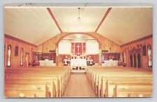 Our Lady of the Lake Church, on Houghton Lake Prudenville Michigan Postcard 1965 picture