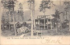 PC1/ Fourth Lake New York Postcard c1910 ADK Y Inwood Hotel  356 picture