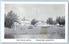 Princeton Minnesota Postcard Pine Grove Motel General View Building Trees 1969 picture