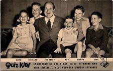 Quiz Kids TV Show Postcard Autographed Richard Llewellyn Williams 1946 SK picture