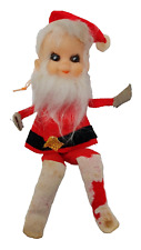 VTG Napco Japan Pixie Santa Knee Hugger Ornaments Posable Legs Elf Shelf Sitter picture