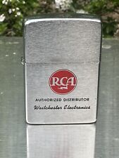 Vintage 1962 RCA Authorized Distributer  Advertising Zippo Lighter picture