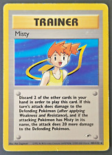 Pokemon WOTC Card - Misty - Gym Heroes - Non-Holo Rare - 102/132 - MP picture