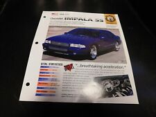 1996 Chevrolet Impala SS Spec Sheet Brochure Photo Poster  picture