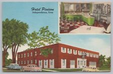Hotel & Resort~Independence Iowa~Hotel Pinicon~Inset Dining Area~Vtg Linen PC picture