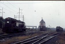 PC-Penn Central yard throat U25B #2680 + 2 train @ Cedar Hill CT. 1975Agfa slide picture