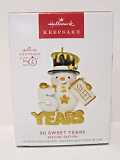 NEW Hallmark 2023 Ornament 50 Sweet Years * Special 50th Anniv Ed B15 picture