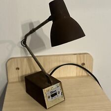 Vintage Tensor Diax Desk Lamp 25W Woodgrain Adjustable Made in USA MCM 60s Works picture