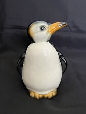 Goebel  Porcelain Hand Painted Penguin Bank West Germany 6.5