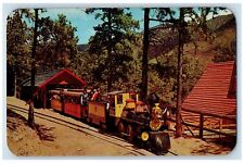 c1960 Santa's Railroad Miniature Train Workshop North Pole Colorado CO Postcard picture