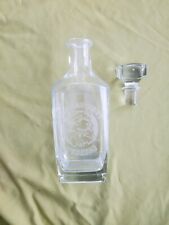 Vintage Connecticut Huskies Crystal Glass Decanter Circa 1980s 1990s UCONN picture