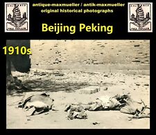 Historical Photographies Beijing Peking City Gate Bomb attack 2x  orig 1910s picture