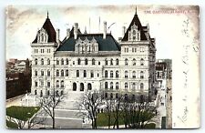 1906 ALBANY NEW YORK NY THE STATE CAPITOL HORSES EARLY UNDIVIDED POSTCARD P2635 picture