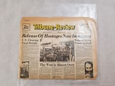 Tribune-Review January 19, 1981 Release Of Hostages News Paper Western PA picture