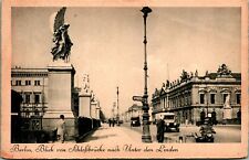 c.1905 Antique Postcard Berlin Unter den Linden Blick von der Schlossbrücke um picture