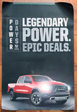 2018 Original Dodge Ram Truck Dealer Poster 24x36 Power Days Sales Event picture